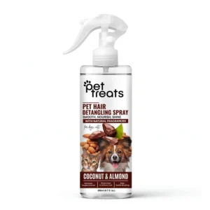 Coconut & Almond Pet Detangling Spray – Smooth & Moisturize for Dogs & Cats | Natural Grooming Formula 200 ML