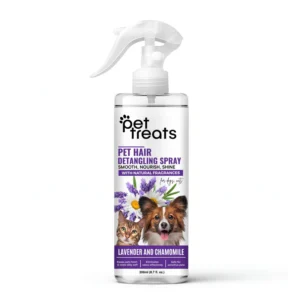 Pet Hair Detangling Spray – Lavender & Chamomile for Dogs & Cats | Softens, Soothes & Conditions Fur 200 ML