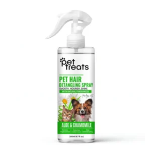 Aloe & Chamomile Pet Detangling Spray for Dogs & Cats – Tangle-Free Grooming & Shine 200ML